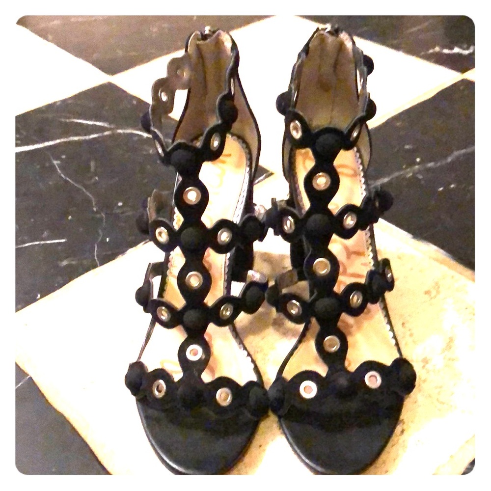 Sam Edelman strapy black heel